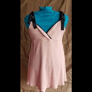 Tank Top with Satin Straps